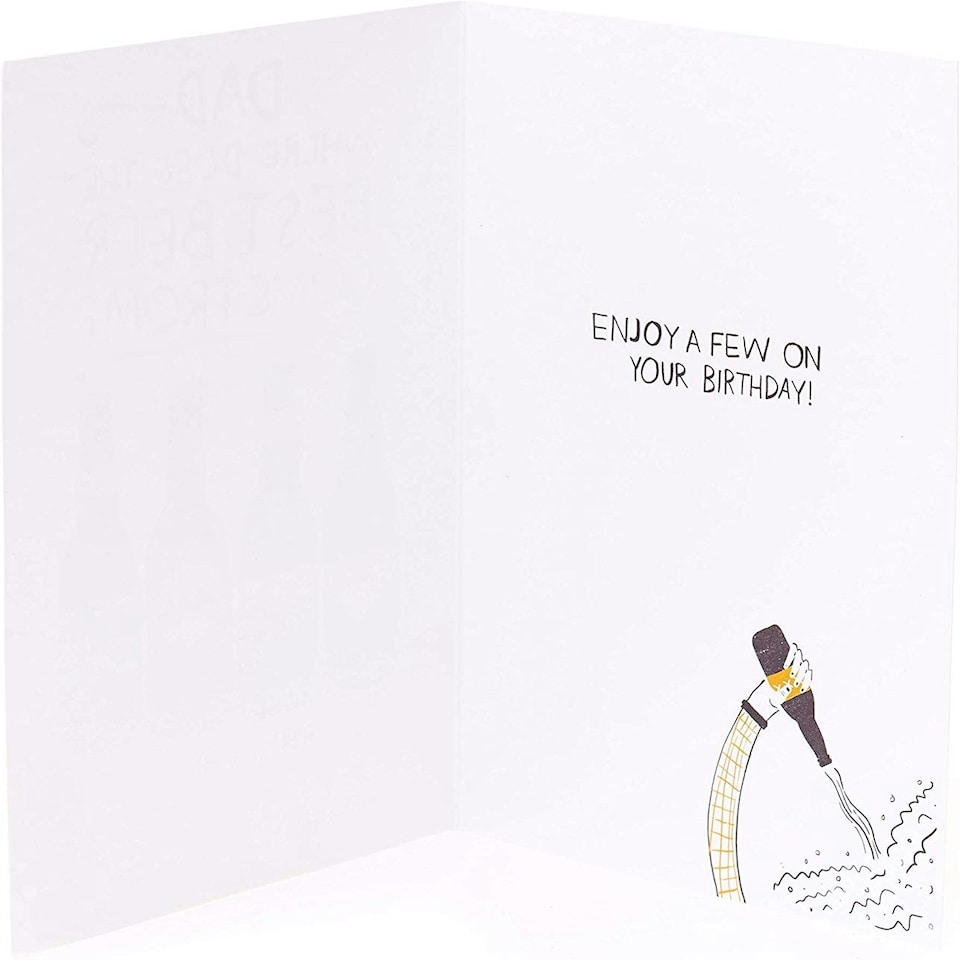 image 1 of Dad Birthday Card with Beer Joke