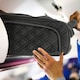 image 10 of Flight Knight 45x36x20cm easyJet Underseat Carry On Non Priority Approved Hand Luggage Case - 2 Wheels - Ultra Lightweight Durable Soft Textile Cabin Suitcase Purple | Purple Mono | Cabin Bag