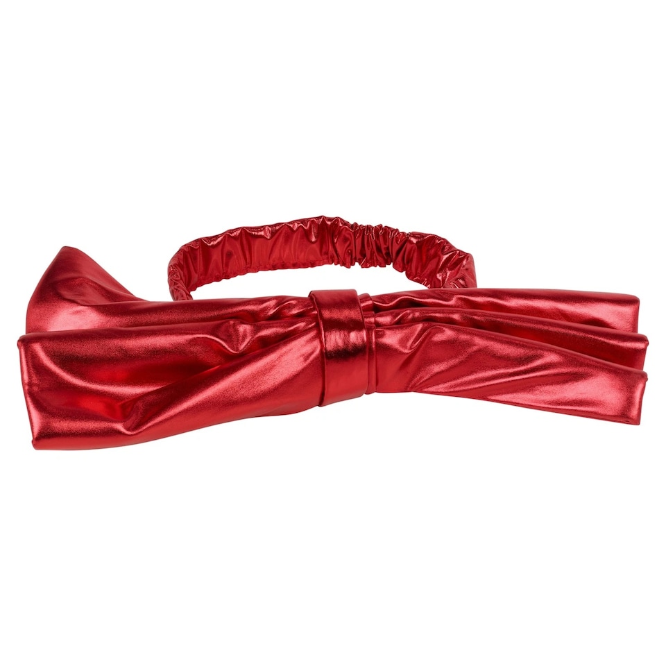 image 1 of 50cm Large Metallic Christmas Chair Bows Sashes Party Dining Decor Wedding | Red | Red | Set of 4