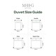image 8 of MHG Living 1.5 Tog Summer Striped Duvet|Anti-Allergy Hypoallergenic Hollowfibre Quilt-Super King