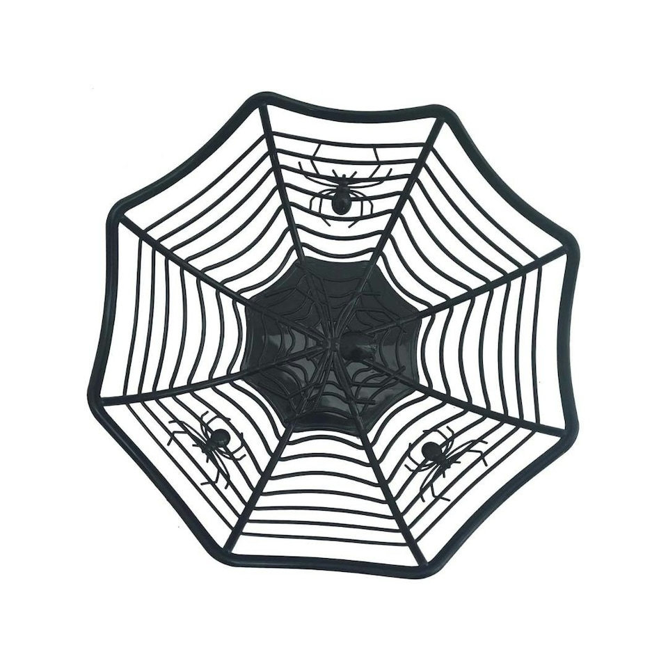 Amscan Spider Web Plastic Bowl 28cm x 33cm x 22cm Black
