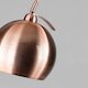 image 5 of BHS Benson Curved Floor Lamp | Copper | Copper | 1