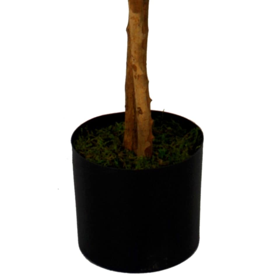 image 1 of 130cm Luxury Artificial Wisteria Tree White Flowers - Premium Range Gold Metal Planter