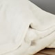 image 3 of Catherine Lansfield Extra Large Raschel Velvet Touch Blanket Throw | Cream