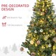 image 6 of HOMCOM 6ft Artificial Christmas Tree with LED Lights, Decoration, Auto Open