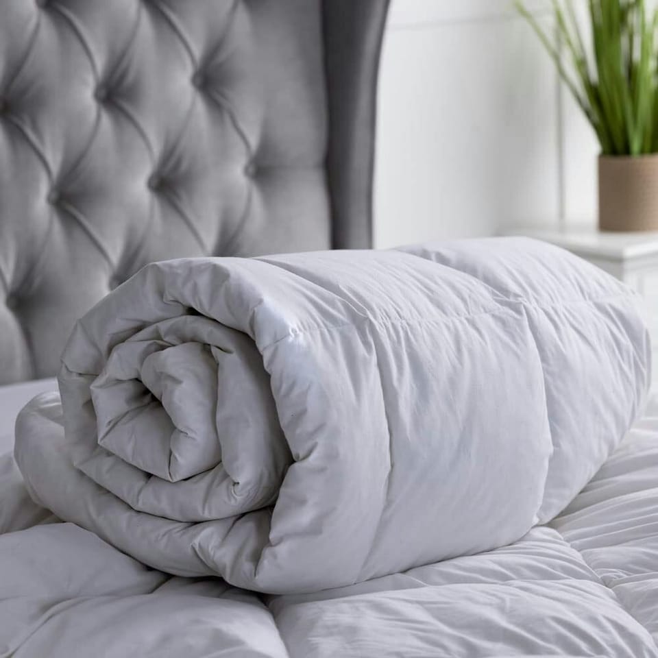image 1 of Belledorm Hotel Duck Plain Duvet - White - Superking