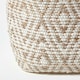 image 4 of Homescapes Sierra Natural Diamond Pattern Jute Square Bean Filled Pouffe - 40 cm