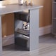 image 4 of Vida Designs Mason 3 Drawer 3 Shelf Computer Desk Home Office Workstation, Grey