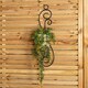 image 5 of Tom Chambers Handcrafted Verona Black Metal Garden Patio Herb Plant Flower Pot Wall Mount Holder Black