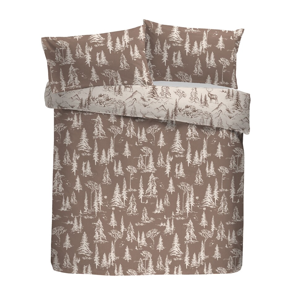 image 1 of D & D Alpine Stag Duvet Cover Set Natural