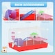 image 10 of PawHut Hamster Cage Pet Animal Travel Cage Box Double Layers w/ Accessories