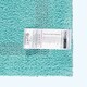 image 3 of Homescapes Luxury Reversible Bath Mat Runner - Aqua Blue