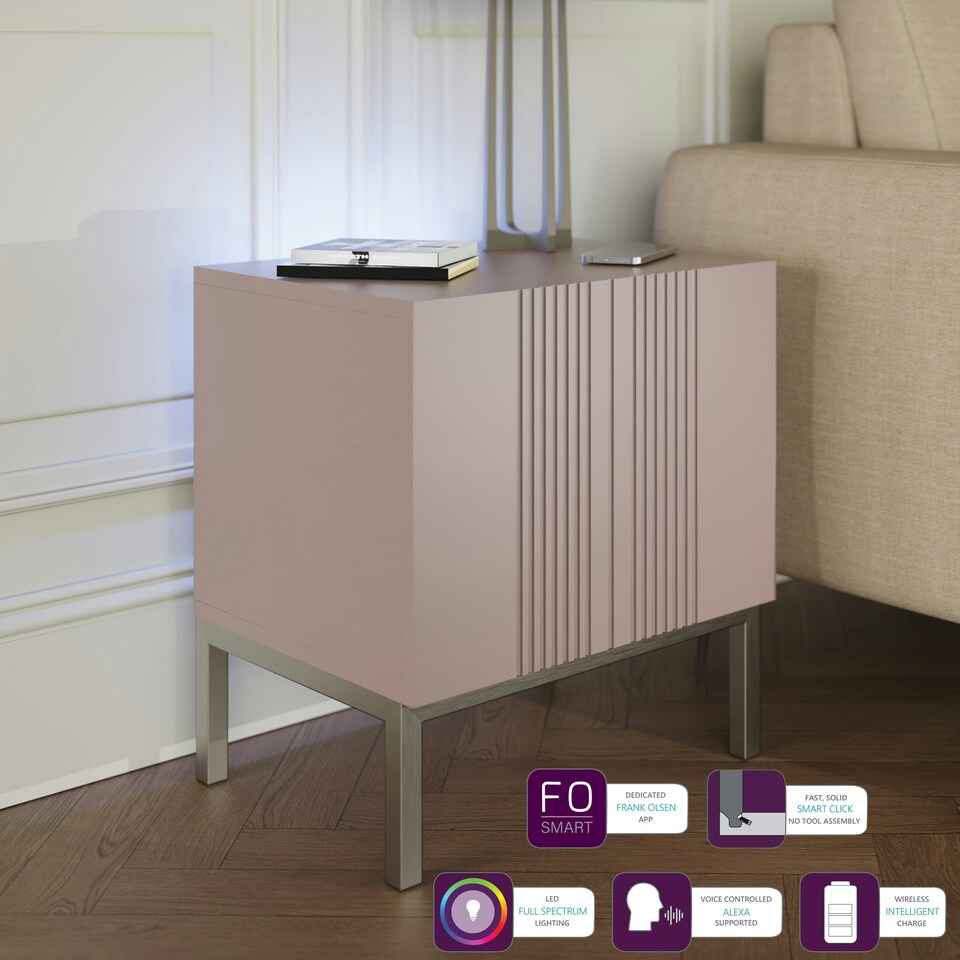 image 1 of Frank Olsen Iona Lamp / side table Pink | Mulberry