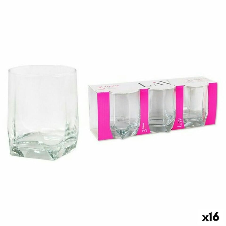 image 1 of Set of glasses LAV Tuana 320 ml 3 Pieces (16 Units) N/A
