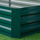 image 8 of Outsunny Galvanised Raised Garden Bed Metal Planter Box with Open Bottom, Green