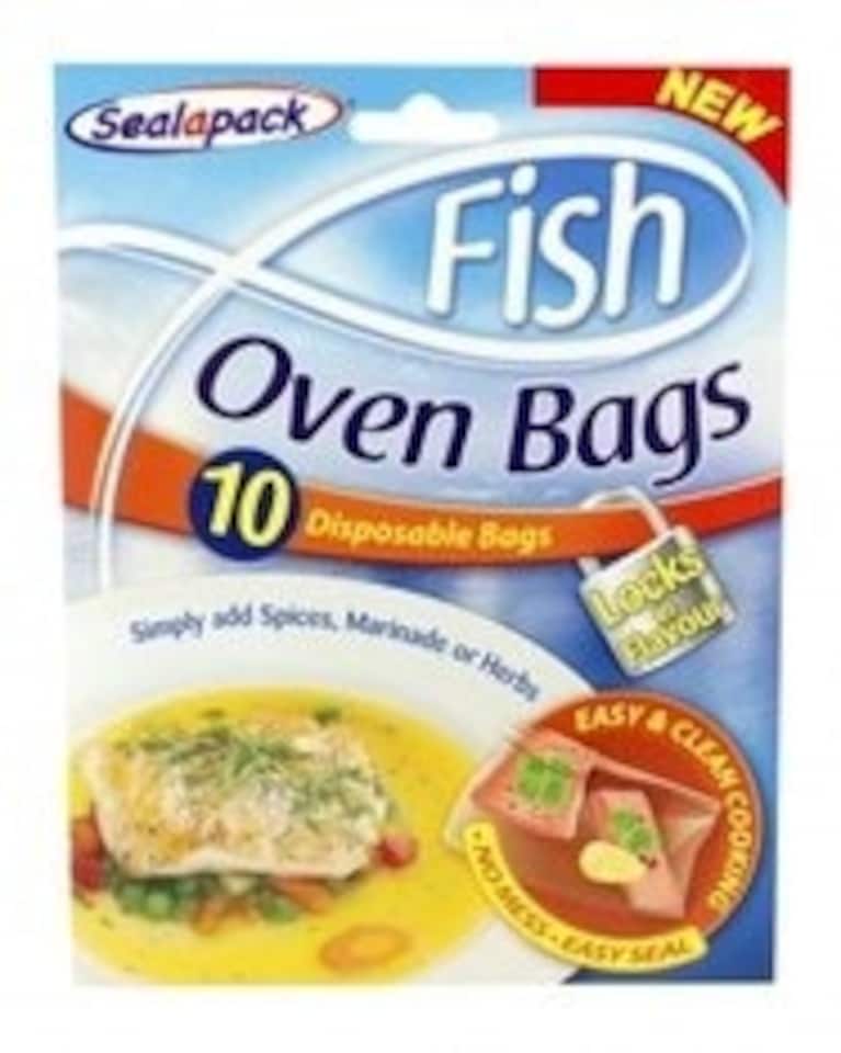 image 1 of Sealapack - Fish Oven Bags - 10 Disposable Bags - No Mess Easy Seal