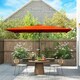 image 2 of Outsunny 3x2m Garden Parasol Canopy Tilt Crank 6 Ribs Sun Shade Orange