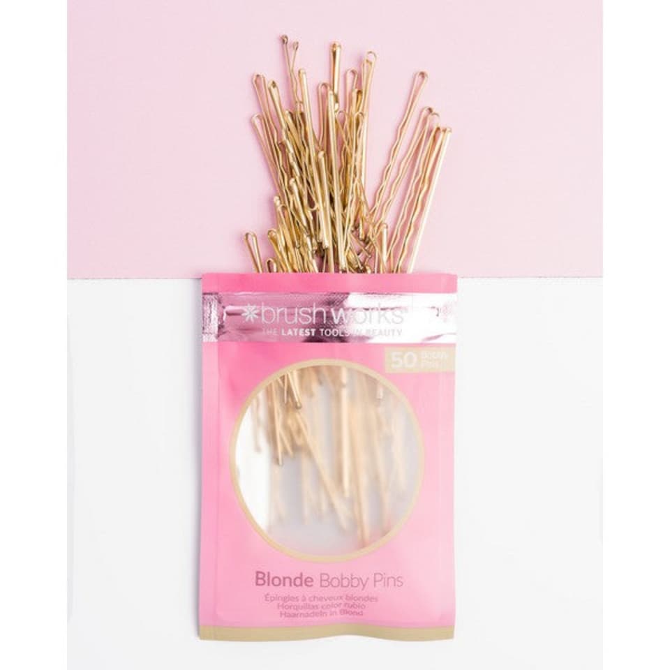 image 1 of Brushworks Blonde Bobby Pins 50 Pack | Yellow | Yellow | One Size