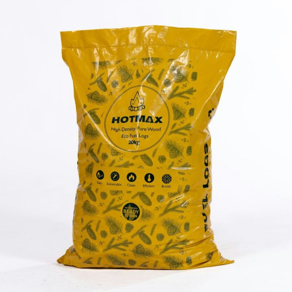 image 1 of Hotmax High Energy Recycled Wood Fuel Logs -  20kg Bag