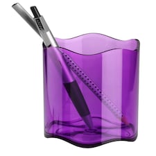 Durable Trend Pen Cup - Translucent Purple