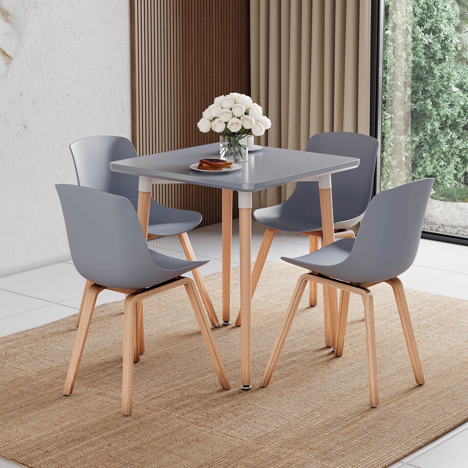 image 1 of Vida Designs Batley 2 Seater Square Dining Table, Grey