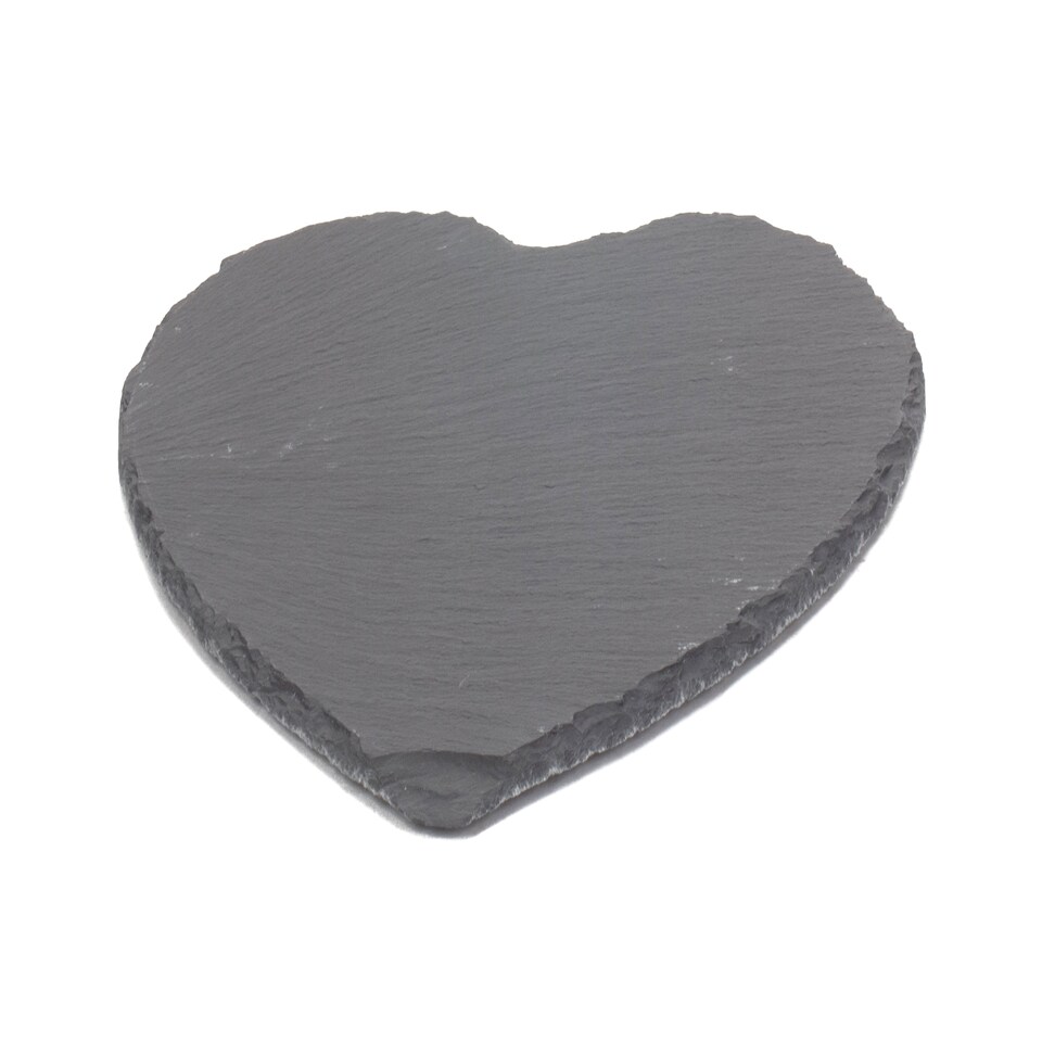 image 1 of Red Hamper SL005 Slate Heart-Shaped Slate Cheese Board | Brown | Brown | One Size