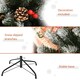 image 7 of HOMCOM 6FT Artificial Snow Dipped Christmas Tree Xmas Holiday Pencil Tree Green