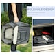 image 5 of PawHut 60cm Foldable Pet Carrier Bag Soft Travel Dog Crate for Mini Dogs Grey