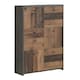 image 1 of Best Chest Storage Cabinet with 6 Doors in Concrete Optic Dark Grey/Old - Wood Vintage