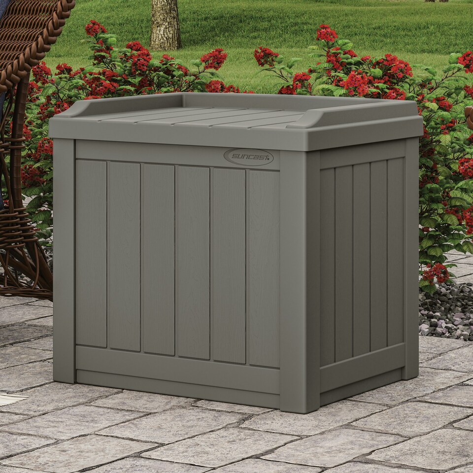 image 1 of Suncast Florida 83L Storage Box - Stone Grey Grey