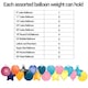 image 2 of Assorted Bright Plastic Balloon Weight 15g | Multi