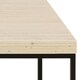 image 6 of Barossa Coffee Table with Light Oak Top & Black Steel Base 110x55x45cm