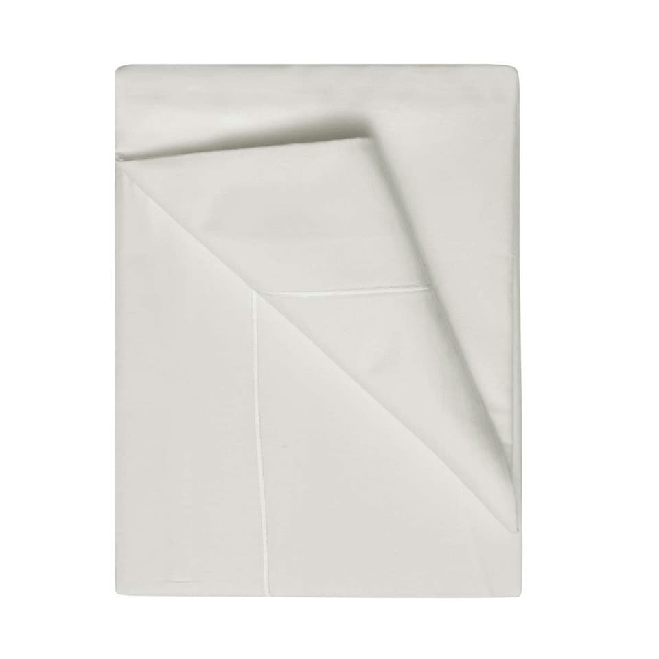 image 1 of Belledorm 400 Thread Count Egyptian Cotton Flat Sheet - Ivory - Superking