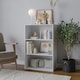 image 3 of 3-Tier Bookcase Shelving Storage Unit- 90x60x29cm Black | Unit Colour: Black