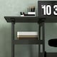 image 8 of HOMCOM Computer Writing Desk w/ Shelf PC Workstation for Home Office Black