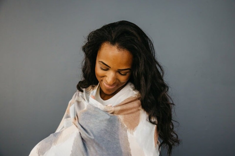 image 1 of Copper Pearl Nursing & Car Seat Cover Picasso