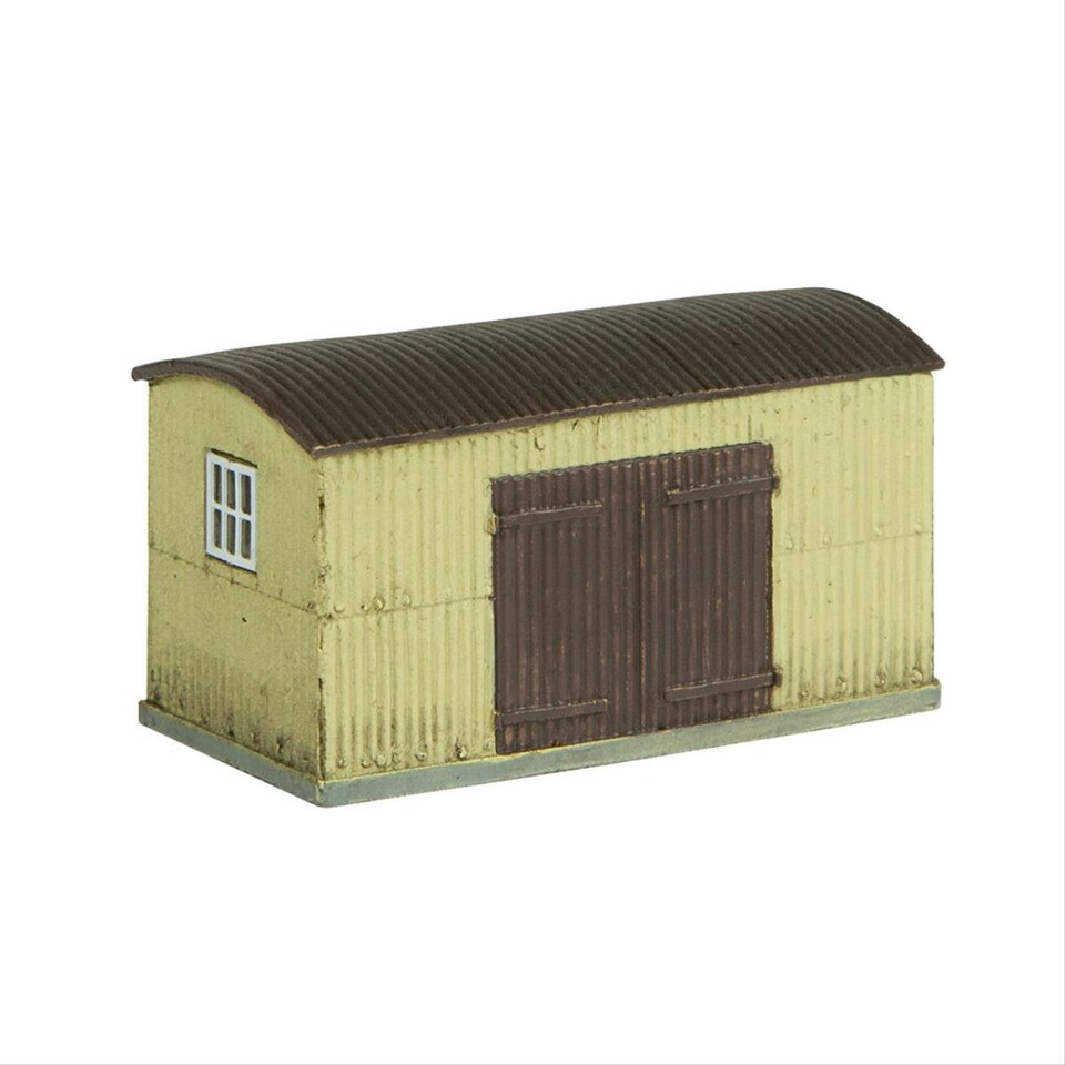image 1 of Graham Farish Scenecraft Pagoda Shed & Store Chocolate/Cream (Pre-Built)