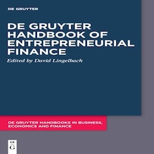 De Gruyter Handbook Of Entrepreneurial F