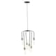 image 2 of Interiors by Premier Lagona 6 Bulb Black Pendant Light