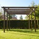 image 3 of Garden Pergola 6 Posts - Wood - L180 x W480 x H270 cm - Rustic Brown