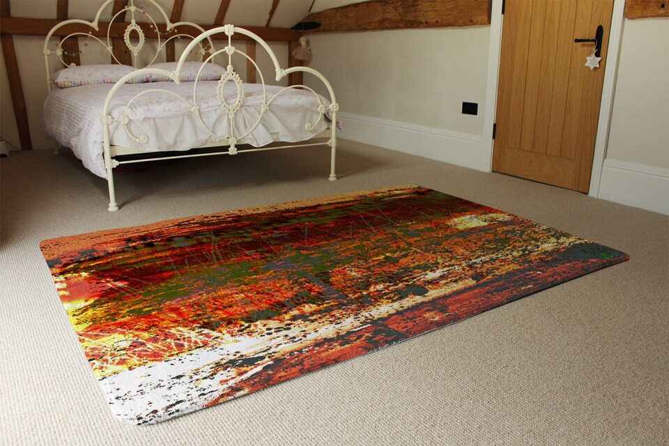 image 1 of Red Branches Rug | Multi