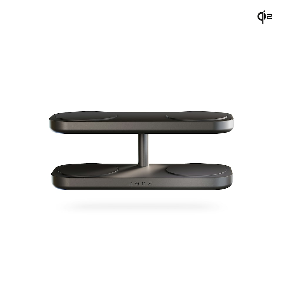 image 1 of Zens Quattro Wireless Charger Pro 4 (incl. Wall Charger) - black