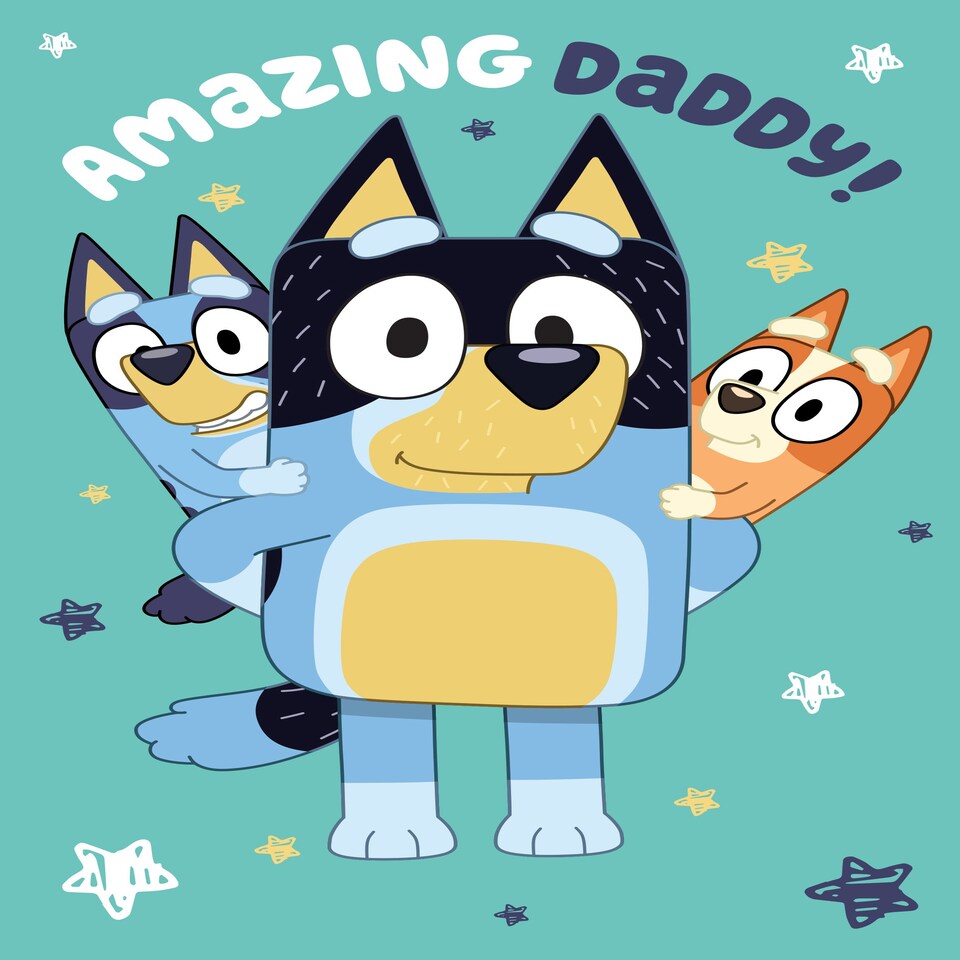 image 1 of Bluey Daddy Birthday Card