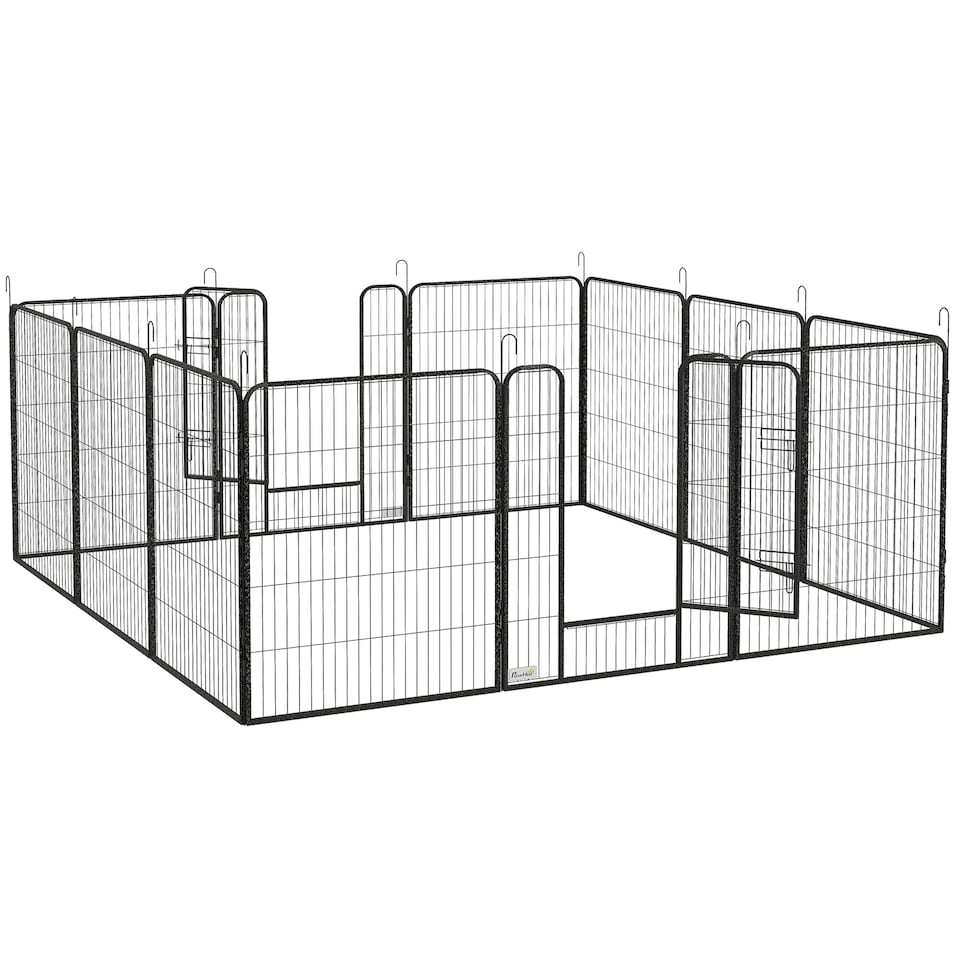 image 1 of Heavy Duty Puppy Play Pen, 12 Panels Pet Exercise Pen, for Indoors, Outdoors
