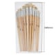 image 4 of Pack of 12 Assorted Size Wooden Handle Bristle Hair Artist Paint Brush Set