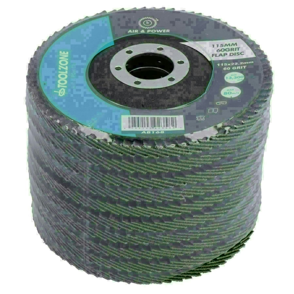 image 1 of 60 Grit Flap Discs Medium Grade Aluminium Oxide Sanding Removal Type 29 200pk