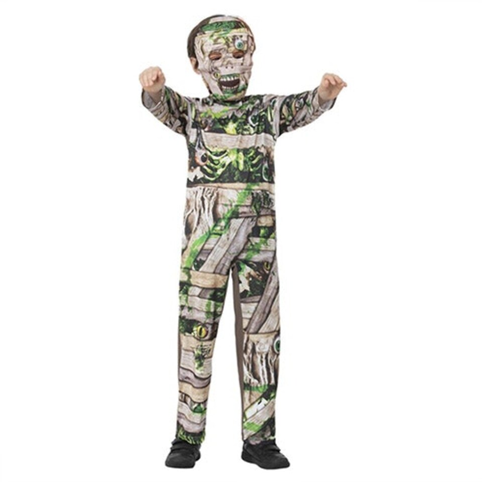 image 1 of Zombie Mummy Fancy Dress Costume Kids Unisex Medium - Age 7-9