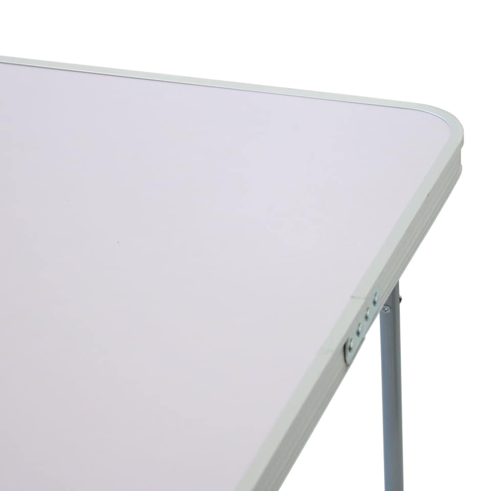 image 1 of 80cm Portable Folding Outdoor Camping Kitchen Work Top Table | White
