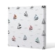 image 1 of Red & Blue Sailboats (Canvas Print) 77 x 77 x 4cm