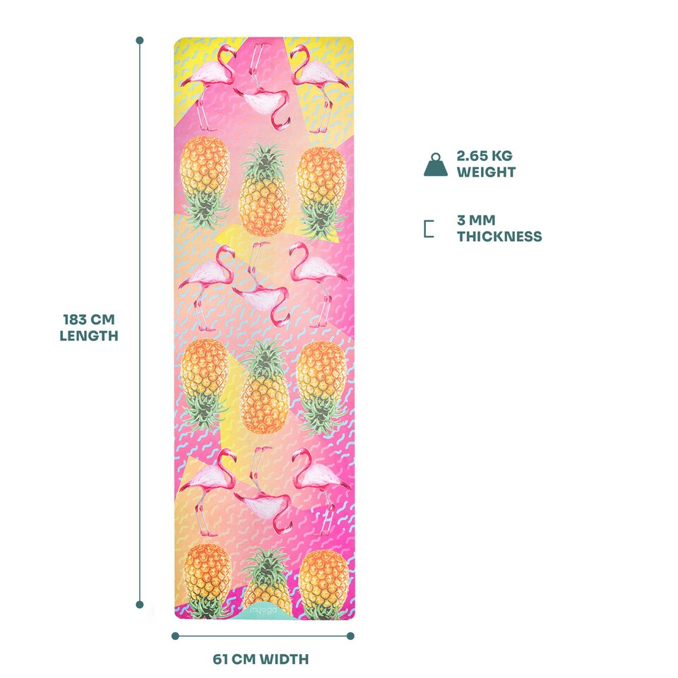 image 1 of Myga Vegan Suede Yoga Mat - Tropical